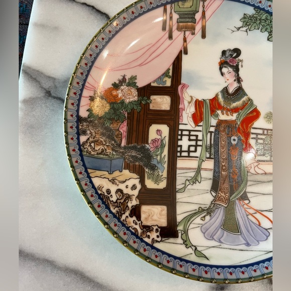 1986 Imperial Jingdezhen Hsi Feng #3 Plate, Beauties of the Red Mansion, Zhao - Picture 9 of 12